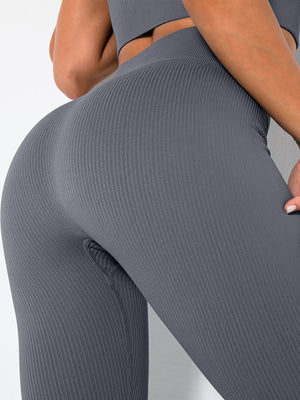Fashi Glow Butt Lifting Yoga Leggings – High Waist Tummy Control Ruched Booty Pants,