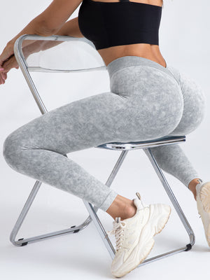 Fashi Glow 3-Pack V-Back Scrunch Butt Workout Leggings