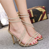Fashi Glow Rhinestone Stiletto Heels Sparkling High Heels for Women, Elegant Party Shoes for Weddings