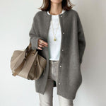 Fashi Glow Single Breasted Cardigan  Women’s Solid