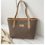 Fashi Glow Houndstooth Shoulder Bag  Women’s Winter Fashion