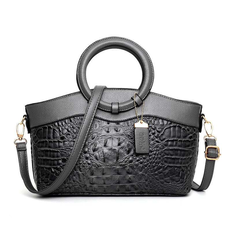 Fashi Glow Gykaeo Luxury Handbag  Designer Crocodile-Pattern Leather