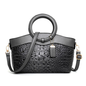 Fashi Glow Gykaeo Luxury Handbag  Designer Crocodile-Pattern Leather