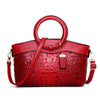 Fashi Glow Gykaeo Luxury Handbag  Designer Crocodile-Pattern Leather