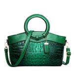 Fashi Glow Gykaeo Luxury Handbag  Designer Crocodile-Pattern Leather
