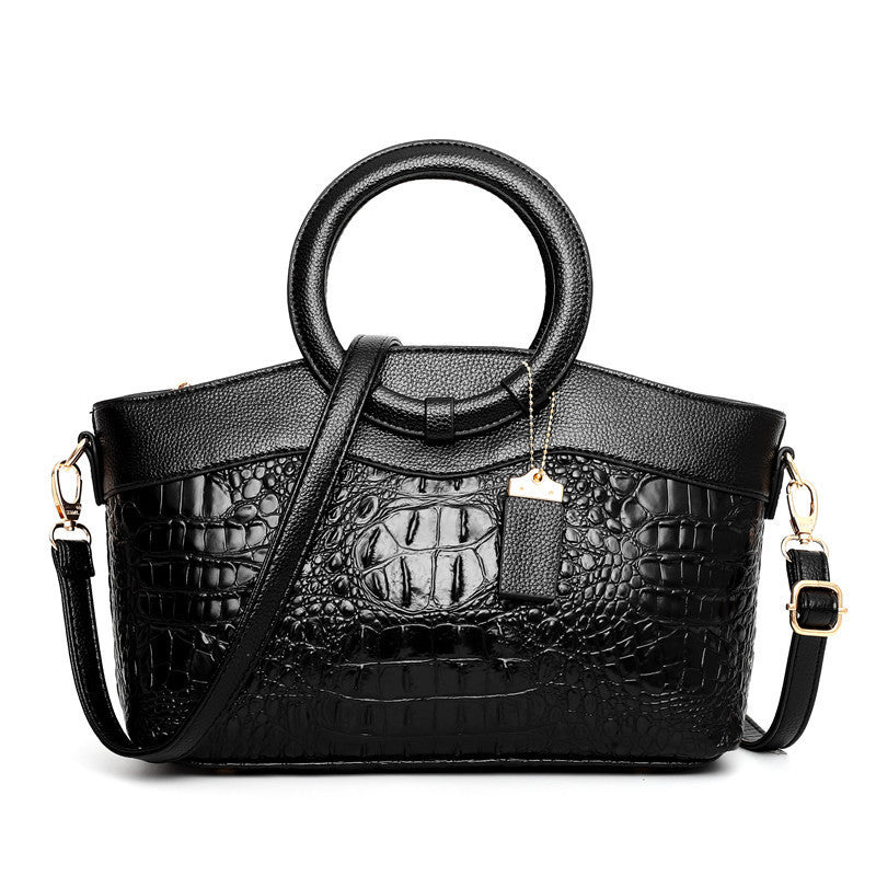 Fashi Glow Gykaeo Luxury Handbag  Designer Crocodile-Pattern Leather