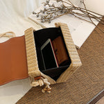Fashi Glow Fashion Box Rattan Women Handbag