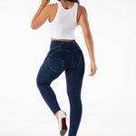 Fashi Glow Four-Button Fitness Jeans – Butt Lifting High Waist Denim for Women’s Active & Casual Style
