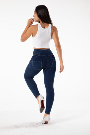 Fashi Glow Four-Button Fitness Jeans – Butt Lifting High Waist Denim for Women’s Active & Casual Style