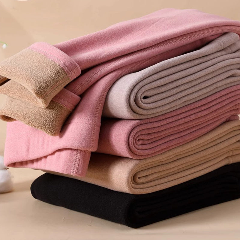 Fashi Glow Warm Cashmere Leggings  Winter Slim Fit Thermal Pants for Women’s