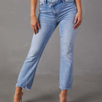 Fashi Glow Fashion Wash Jeans for Women  High-Waist Vintage & Acid Wash Denim in Slim