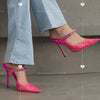 Fashi Glow Rhinestone Transparent Stiletto Heels Crystal-Clear Glamour for Parties