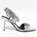 Fashi Glow Women's Rivet Rhinestone Stiletto Heels  Glamorous High Heels for Parties, Weddings