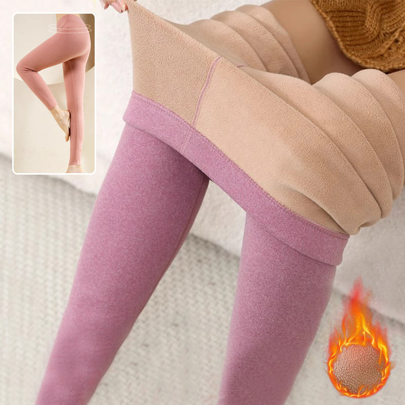 Fashi Glow Warm Cashmere Leggings  Winter Slim Fit Thermal Pants for Women’s