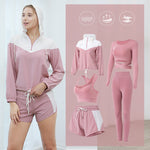 Fashi Glow Plus Size Quick-Dry Yoga Set  Women’s 2-Piece Fitness Suit for Running,