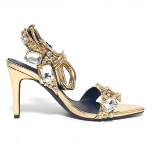 Fashi Glow Women's Rivet Rhinestone Stiletto Heels  Glamorous High Heels for Parties, Weddings