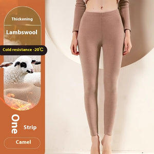 Fashi Glow Warm Cashmere Leggings  Winter Slim Fit Thermal Pants for Women’s