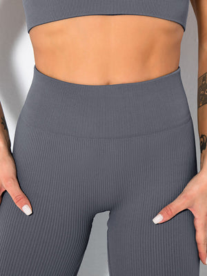 Fashi Glow Butt Lifting Yoga Leggings – High Waist Tummy Control Ruched Booty Pants,
