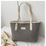 Fashi Glow Houndstooth Shoulder Bag  Women’s Winter Fashion