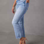 Fashi Glow Fashion Wash Jeans for Women  High-Waist Vintage & Acid Wash Denim in Slim