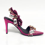 Fashi Glow Women's Rivet Rhinestone Stiletto Heels  Glamorous High Heels for Parties, Weddings