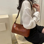 Fashi Glow Vintage PU Leather Handbag Women’s Boston Shoulder Tote, Designe