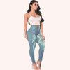 Fashi Glow Ripped Skinny Jeans for Women High-Waist Stretch Denim Pants