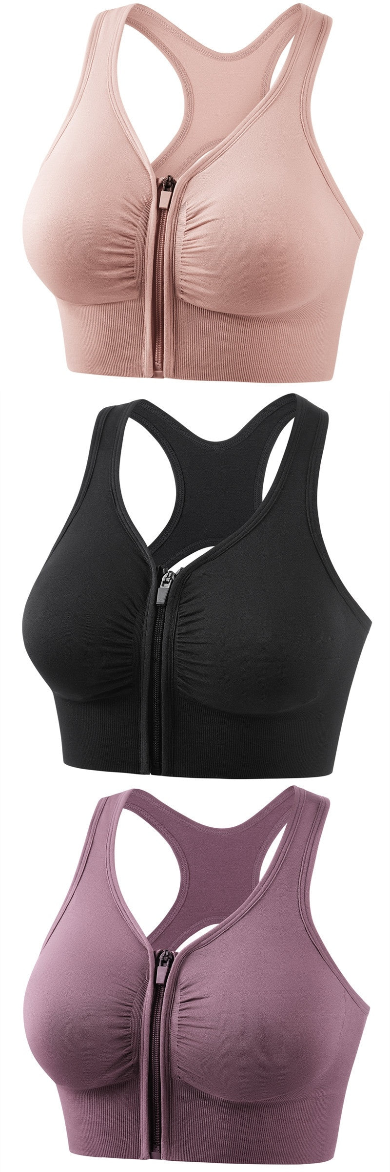 Fashi Glow Shockproof Push-Up Sports Bra – Plus Size, High Support, Breathable Fit for Running, Yoga & Intense Workouts