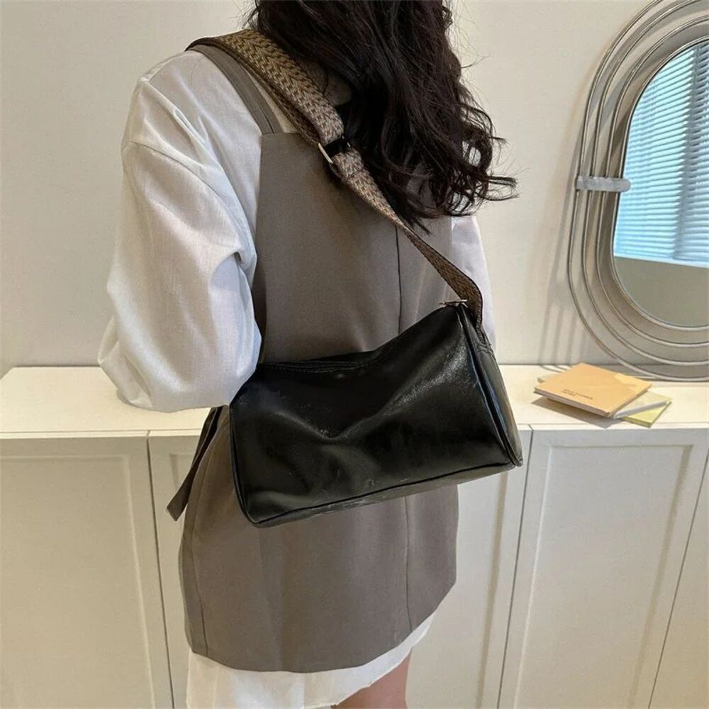 Fashi Glow Vintage PU Leather Handbag Women’s Boston Shoulder Tote, Designe