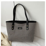 Fashi Glow Houndstooth Shoulder Bag  Women’s Winter Fashion
