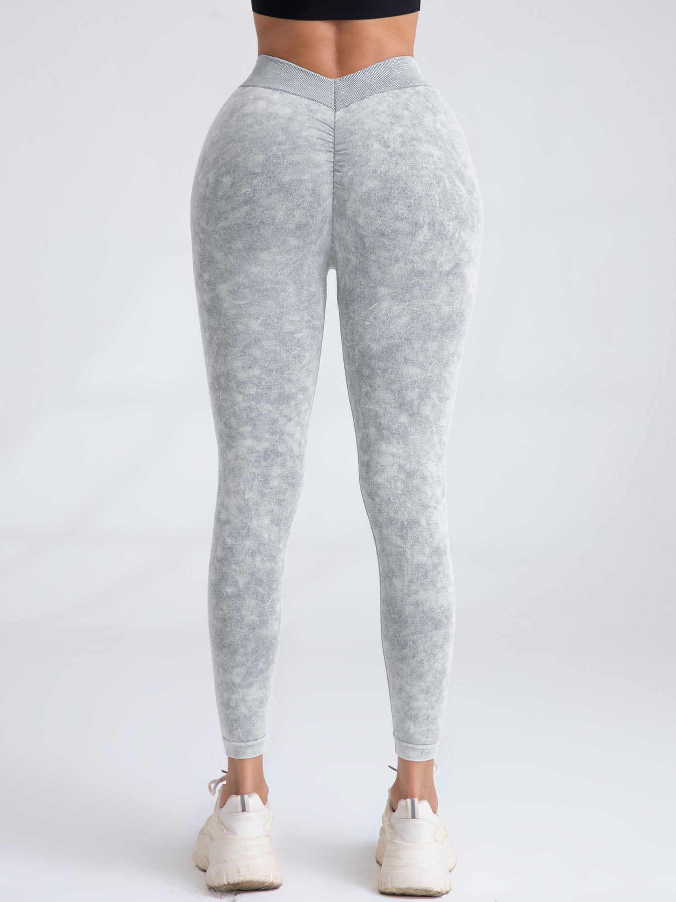 Fashi Glow 3-Pack V-Back Scrunch Butt Workout Leggings