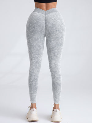 Fashi Glow 3-Pack V-Back Scrunch Butt Workout Leggings