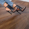Fashi Glow Open Toe Stiletto Sandals Sexy High Heels for Women, Perfect for Parties, Weddings