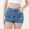 Fashi Glow Side-Button High Waist Wide-Leg Jeans for All-Season Minimalist Style
