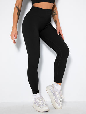 Fashi Glow Butt Lifting Yoga Leggings – High Waist Tummy Control Ruched Booty Pants,