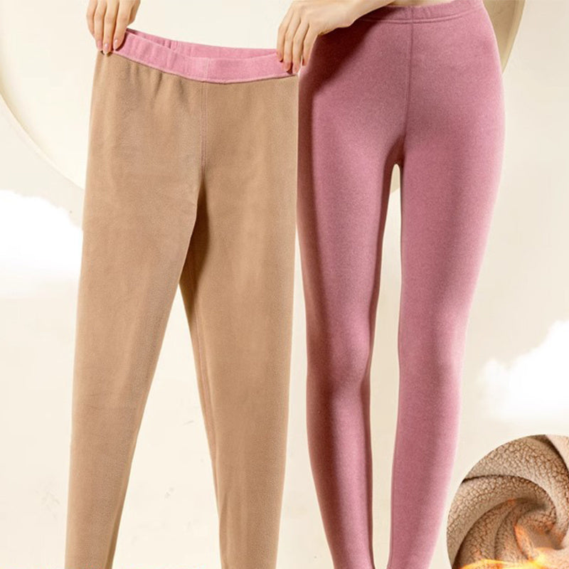 Fashi Glow Warm Cashmere Leggings  Winter Slim Fit Thermal Pants for Women’s