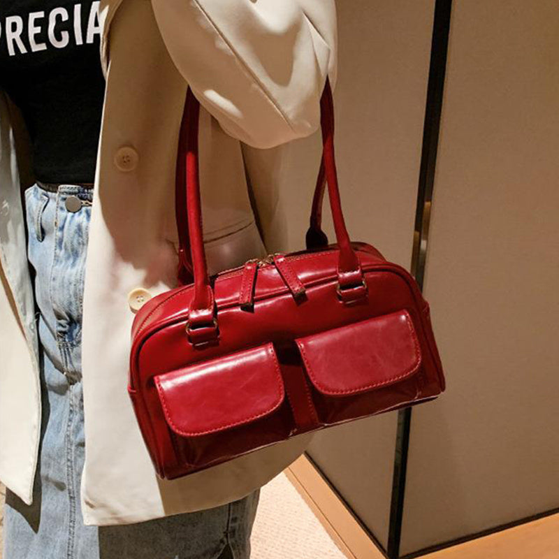 Fashi Glow Multi-Pocket Design Shoulder Bag