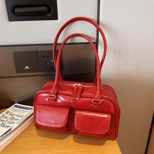 Fashi Glow Multi-Pocket Design Shoulder Bag