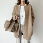 Fashi Glow Single Breasted Cardigan  Women’s Solid