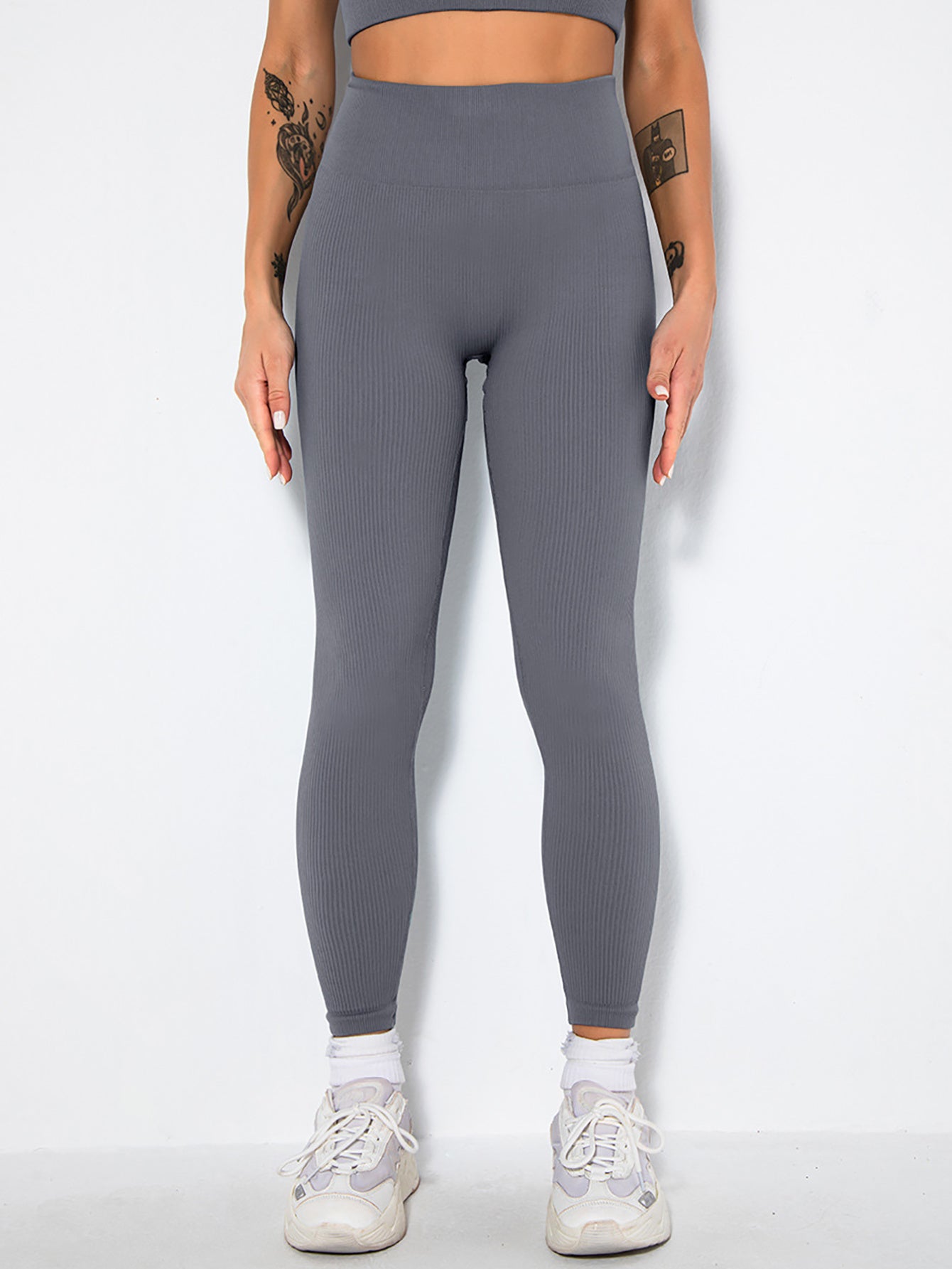 Fashi Glow Butt Lifting Yoga Leggings – High Waist Tummy Control Ruched Booty Pants,