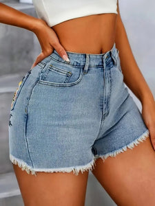 Fashi Glow Mystic Eye Embroidered Wide-Leg Jeans  High-Waist Dark