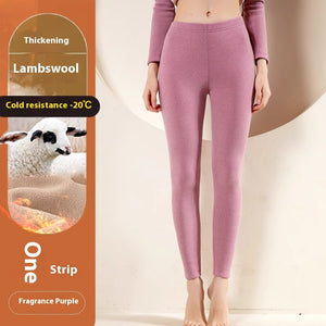 Fashi Glow Warm Cashmere Leggings  Winter Slim Fit Thermal Pants for Women’s