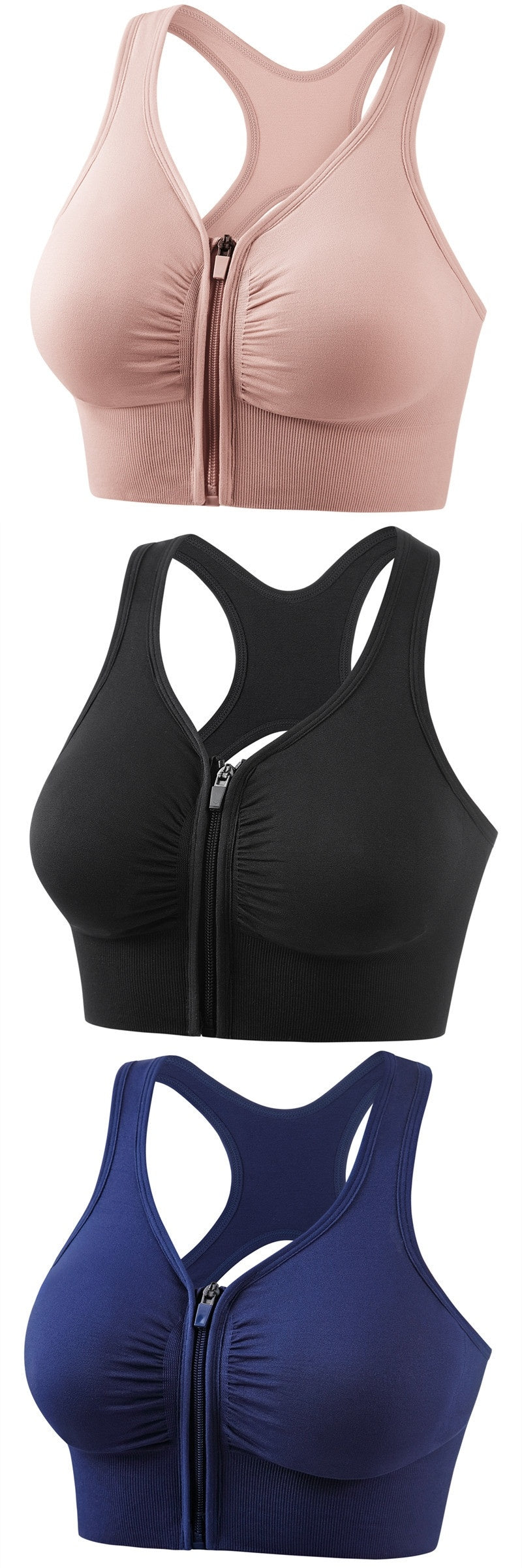 Fashi Glow Shockproof Push-Up Sports Bra – Plus Size, High Support, Breathable Fit for Running, Yoga & Intense Workouts