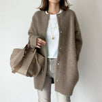Fashi Glow Single Breasted Cardigan  Women’s Solid