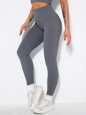 Fashi Glow Butt Lifting Yoga Leggings – High Waist Tummy Control Ruched Booty Pants,