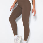 Fashi Glow Butt Lifting Yoga Leggings – High Waist Tummy Control Ruched Booty Pants,