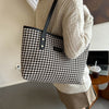 Fashi Glow Houndstooth Shoulder Bag  Women’s Winter Fashion