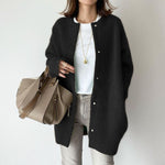 Fashi Glow Single Breasted Cardigan  Women’s Solid